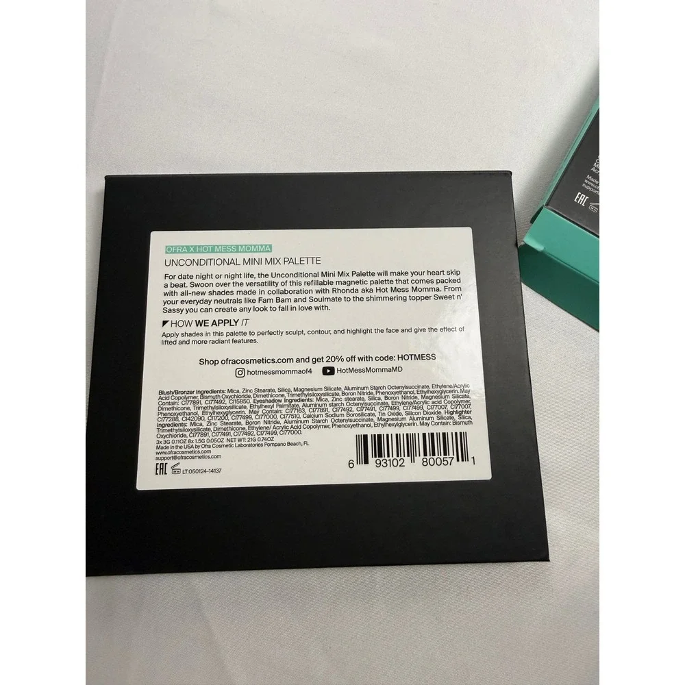 OFRA x Hot Mess Momma Unconditional Mini Mix Palette Eyeshadow Blush Highlighter